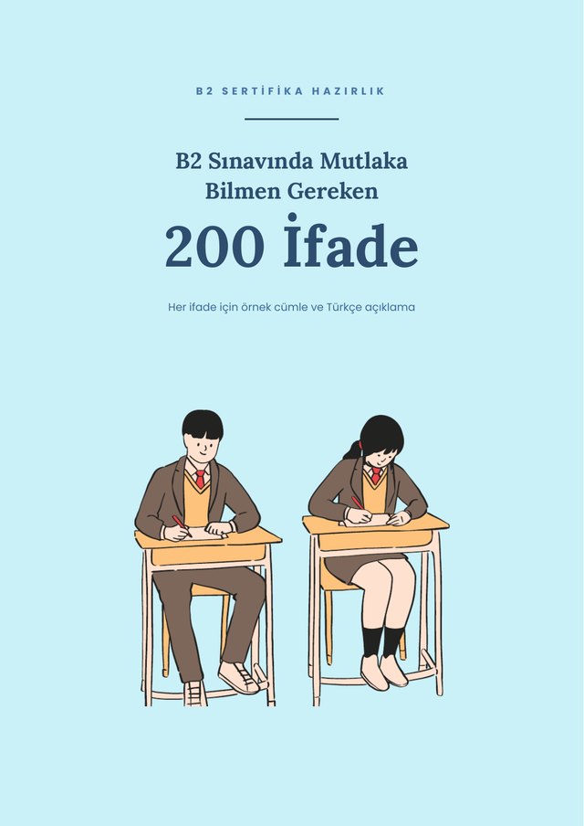 B2 Sınavında Mutlaka Bilmen Gereken 200 İfade — kitap kapağı