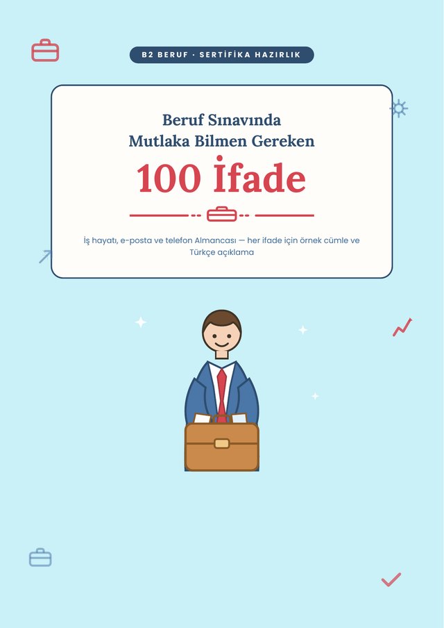 Beruf Sınavında Mutlaka Bilmen Gereken 100 İfade — kitap kapağı
