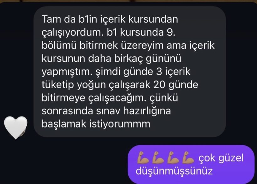 Öğrenci geri dönüşü